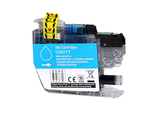 Cartucho compatible Brother LC3217 Cian