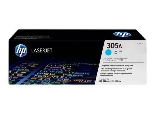 HP CE411A Cyan Cartucho de Toner Original - 305A - Prinkweb