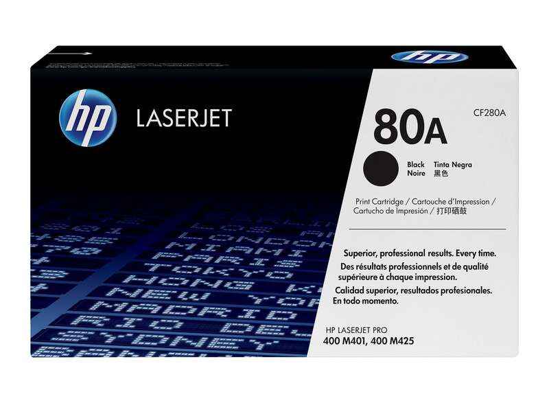 HP CF280A Negro Cartucho de Toner Original - 80A - Prinkweb