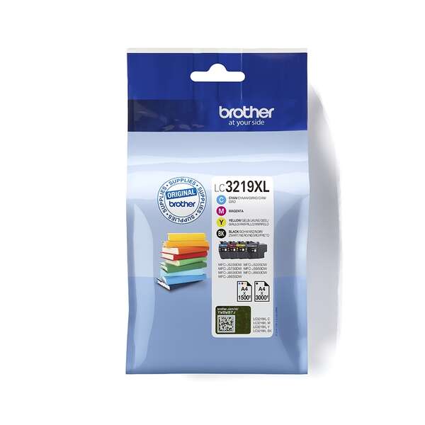 Brother LC3219XL Pack de 4 Cartuchos de Tinta Originales - LC3219XLVAL - Prinkweb