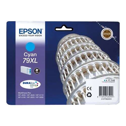 Epson T7902 (79XL) Cyan Cartucho de Tinta Original - C13T79024010 - Prinkweb
