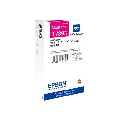 Epson T7893 Magenta Cartucho de Tinta Original - C13T789340 - Prinkweb