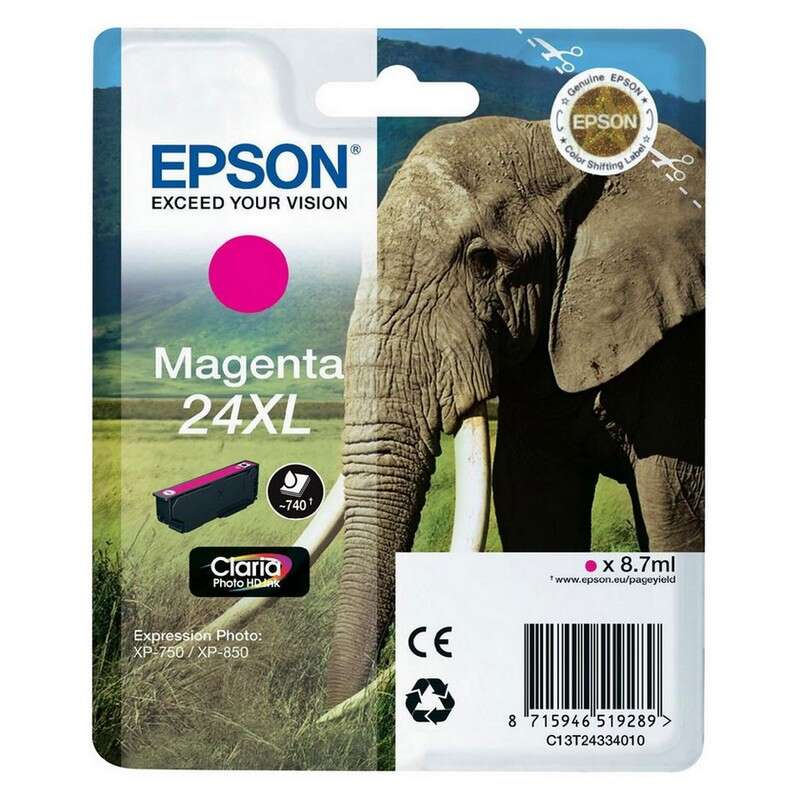 Epson T2433 (24XL) Magenta Cartucho de Tinta Original - C13T24334012 - Prinkweb