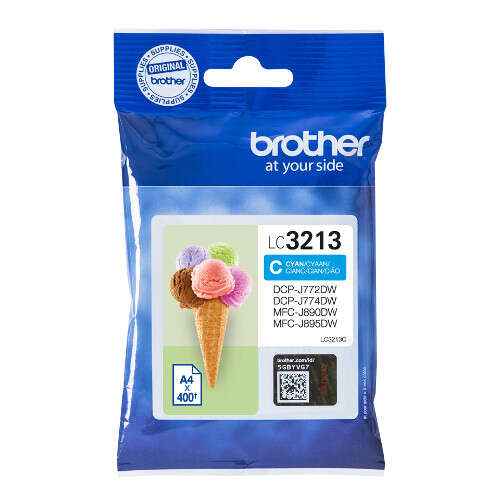 Brother LC3213 Cyan Cartucho de Tinta Original - LC3213C - Prinkweb