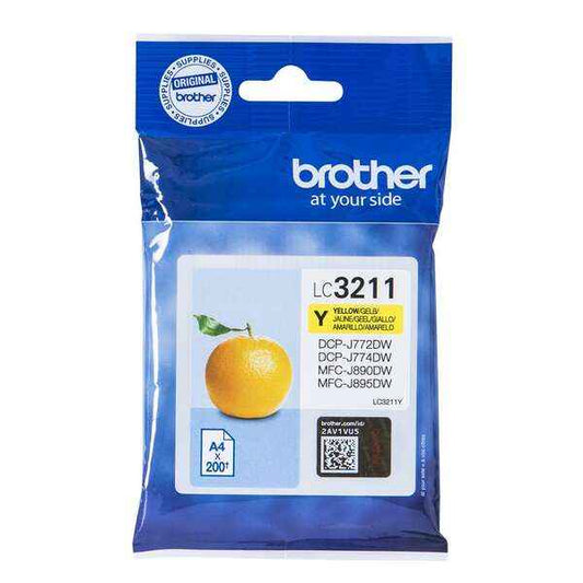 Brother LC3211 Amarillo Cartucho de Tinta Original - LC3211Y - Prinkweb