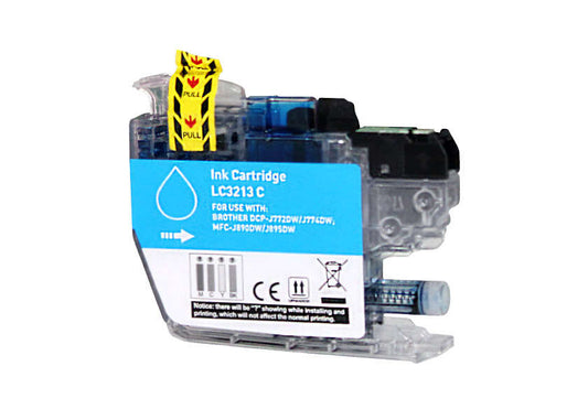 Cartucho compatible Brother LC3213 Cian