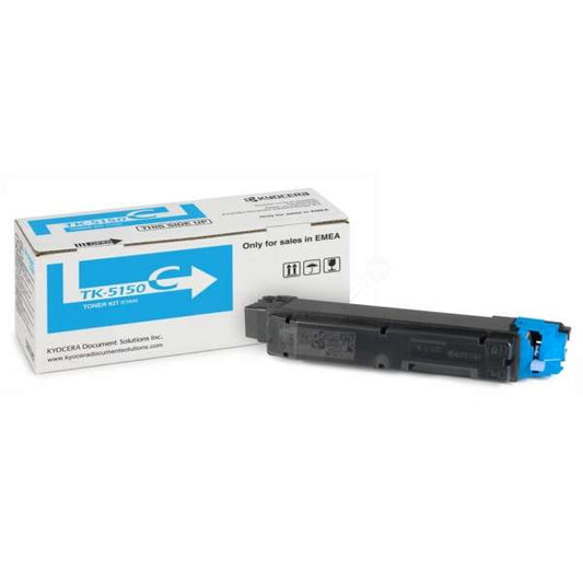 Kyocera TK5150 Cyan Cartucho de Toner Original - 1T02NSCNL0/TK5150C - Prinkweb
