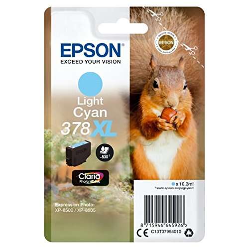 Epson 378XL Cyan Light Cartucho de Tinta Original - C13T37954010 - Prinkweb