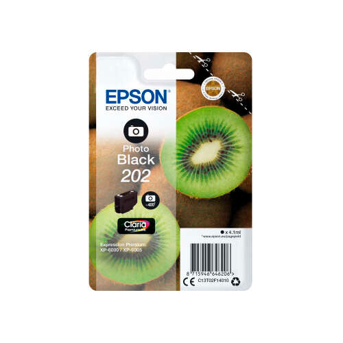 Epson 202 Negro Photo Cartucho de Tinta Original - C13T02F14010 - Prinkweb