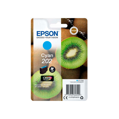 Epson 202 Cyan Cartucho de Tinta Original - C13T02F24010 - Prinkweb