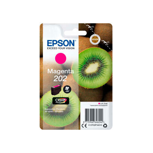 Epson 202 Magenta Cartucho de Tinta Original - C13T02F34010 - Prinkweb