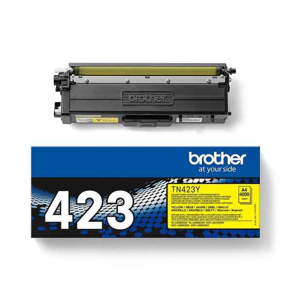 Brother TN423 Amarillo Cartucho de Toner Original - TN423Y - Prinkweb