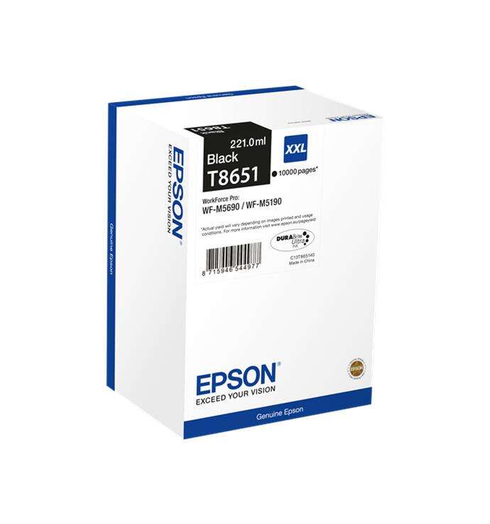 Epson T8651 Negro Cartucho de Tinta Original - C13T865140 - Prinkweb