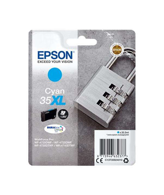Epson T3592 (35XL) Cyan Cartucho de Tinta Original - C13T35924010 - Prinkweb