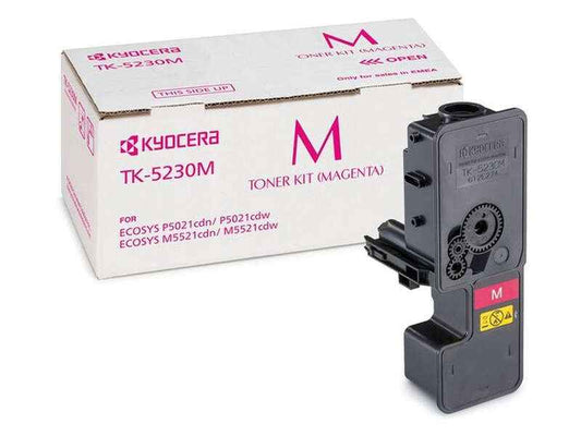 Kyocera TK5230 Magenta Cartucho de Toner Original - 1T02R9BNL0/TK5230M - Prinkweb