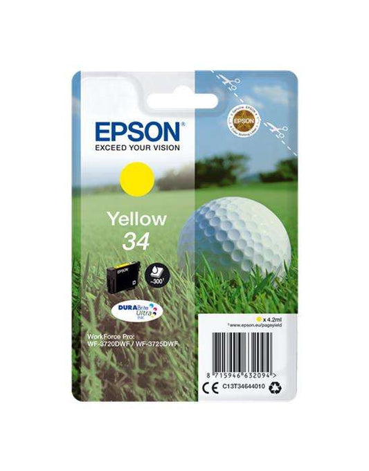 Epson T3464 (34) Amarillo Cartucho de Tinta Original - C13T34644010 - Prinkweb