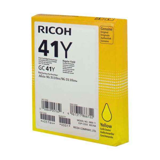 Ricoh GC41 Amarillo Cartucho de Gel Original - 405764 - Prinkweb