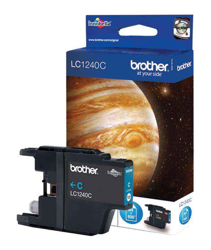 Brother LC1240 Cyan Cartucho de Tinta Original - LC1240CBP - Prinkweb