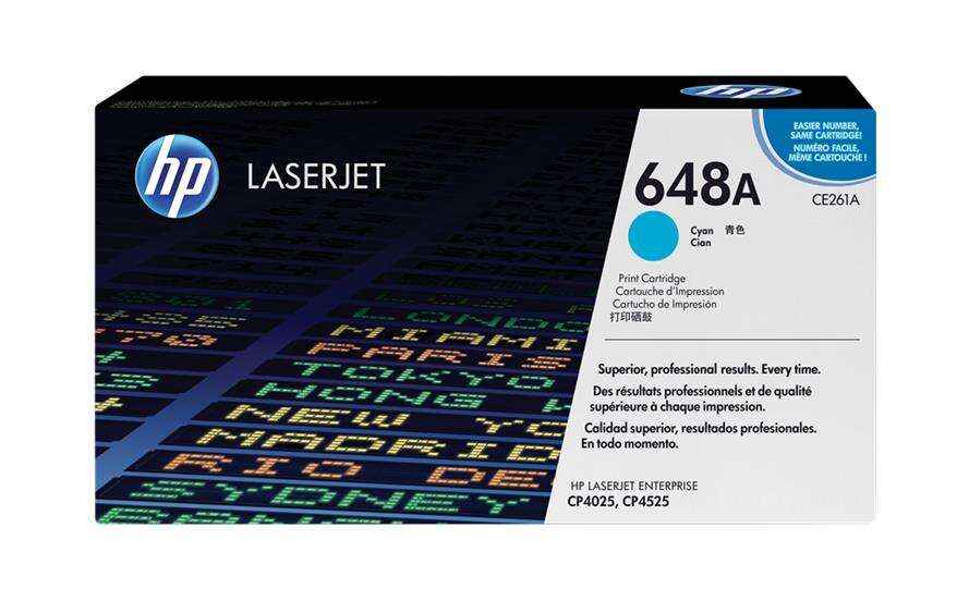 HP CE261A Cyan Cartucho de Toner Original - 648A - Prinkweb