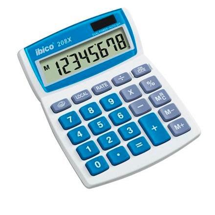 IBICO CALCULADORA 208 X 8 DIGITOS