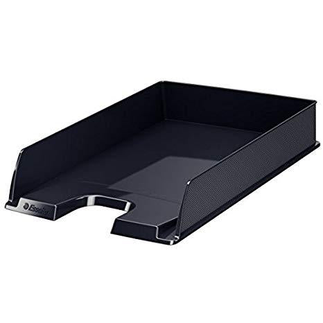 Plateaux à documents ESSELTE EUROPOST opaques, format vertical, noir Vivida