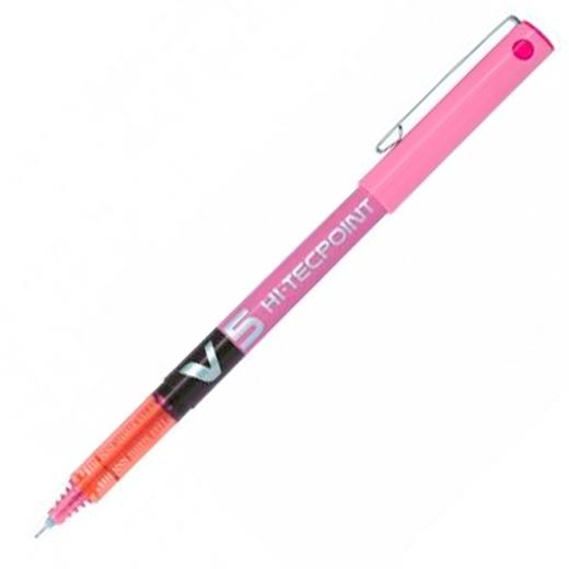 PILOT ROLLER TINTA LÍQUIDA V-5 HI-TECPOINT ROSA - Prinkweb
