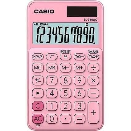CALCULATRICE CASIO OFFICE ROSE CLAIR SL-310UC-PK