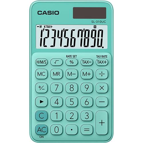CALCULATRICE DE BUREAU CASIO GREEN SL-310UC-GN