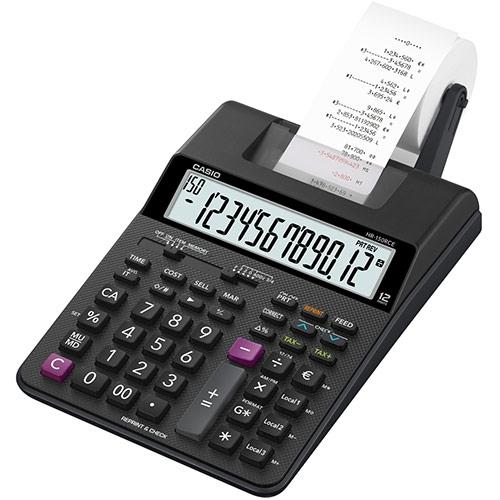Calculadora de escritório CASIO HR-150RCE com impressora, preta