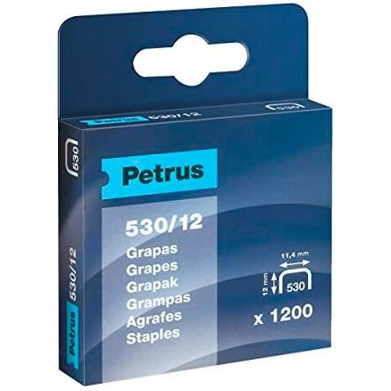 Agrafes cuivrées PETRUS 530/12 - Boîte de 1200