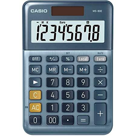 CASIO CALCULADORA D'OFICINA SOBRETAULA BLAVA MS-80E