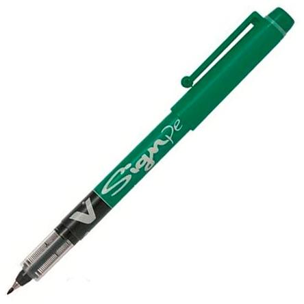 PILOT ROLLER TINTA LÍQUIDA VSIGN PEN PUNTA DE FIBRA 2.0MM VERDE - Prinkweb