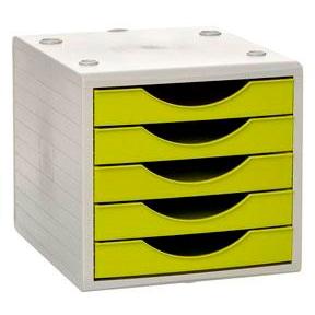MODULE ARCHIVO 2000 ARCHIVOTEC 5 TIROIRS COMPATIBLE AVEC LES FORMAT DIN A4, FOLIO ET SOUS-DOSSIER 340X270X260 MM KIWI