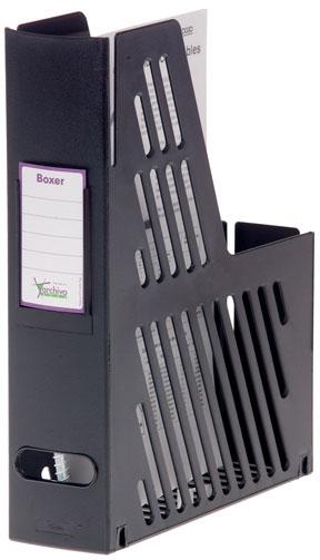 Boîte de classement ARCHIVO 2000 avec porte-cartes et carte d'identification, 240 x 75 x 315 mm, noire
