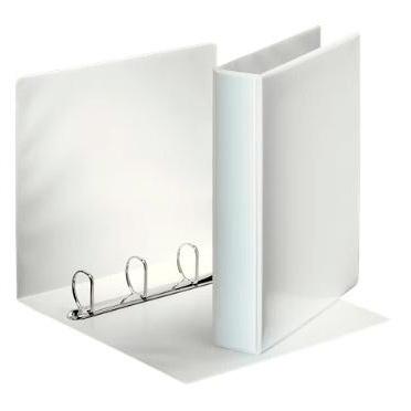 Classeur kangourou personnalisable ESSELTE BASIC, 4 anneaux assortis, 60 mm, format A4, papier blanc PP