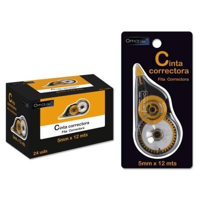 Fita Corretora Office Club 5mm x 12m - Blister