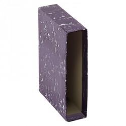 DOHE ARCHINOVO QUARTO CLASSEUR NATUREL, ROSE LARGE, CARTON NOIR MARBRÉ