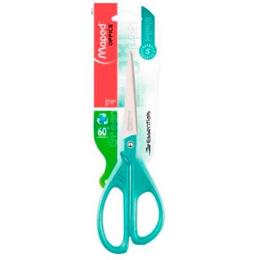 Tesoura ambidestra Maped Essentials E4681 de 21 cm, azul assimétrico