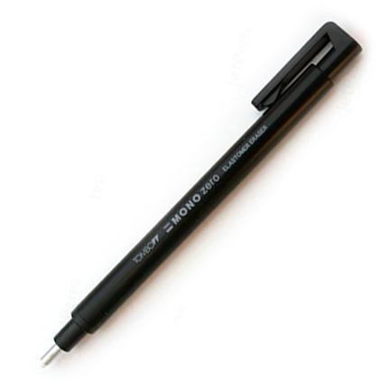 TOMBOW PORTAGOMAS MONO ZERO PUNTA 2,3MM REDONDA CUERPO NEGRO - Prinkweb
