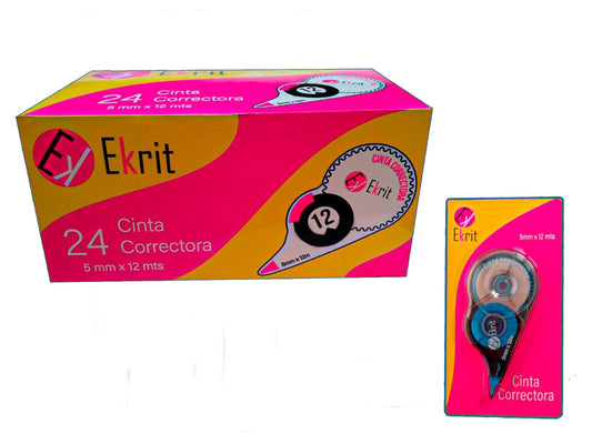 FITA CORRETORA EKRIT 5MM X 12M BLISTER