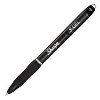 SHARPIE BOLÍGRAFO S-GEL PUNTA MEDIA 0.7MM NEGRO - Prinkweb