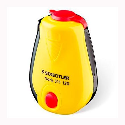 TAILLE-CRAYON STAEDTLER AVEC RÉSERVOIR NORIS DESIGN JAUNE/NOIR
