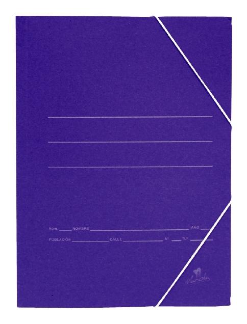 MARIOLA SIMPLE CARDBOARD FINDDER 500 GR AVEC ÉLASTIQUES BLEU MAT -20U-