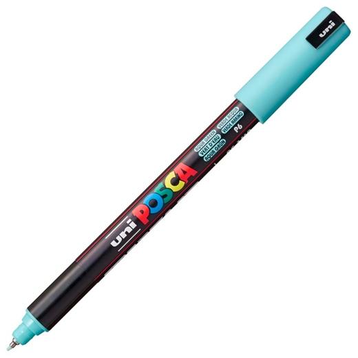 Posca PC-1MR Marcador de Pintura - Punta Tipo Roller 0.7mm - Tinta Pigmentada Base al Agua - Resistente a la Luz - Color Verde Marino