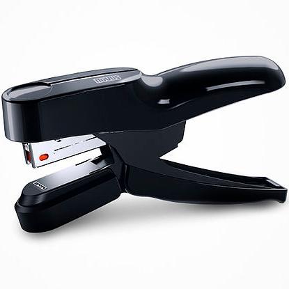Agrafeuse-pince ergonomique NOVUS B 36FC, agrafes plates, noire