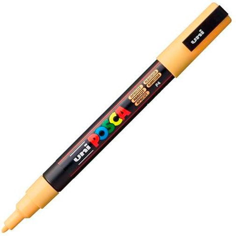 Posca PC-3M Marcador de pintura - Punta cònica de polièster de 0,9-1,3 mm - Tinta a base d'aigua - Resistent a la llum - No permanent - Color préssec