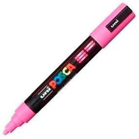 Posca PC-5M Marcador de Pintura - Punta de Bala 1.8-2.5mm - Tinta Base al Agua - Resistente a la Luz - No Permanente - Color Rosa