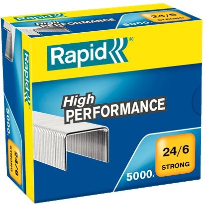 Boîte de 5000 agrafes galvanisées RAPID STRONG 24/6