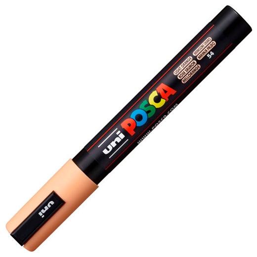 Posca PC-5M Marcador de Pintura - Punta de Bala 1.8-2.5mm - Tinta Base al Agua - Resistente a la Luz - No Permanente - Color Naranja Claro