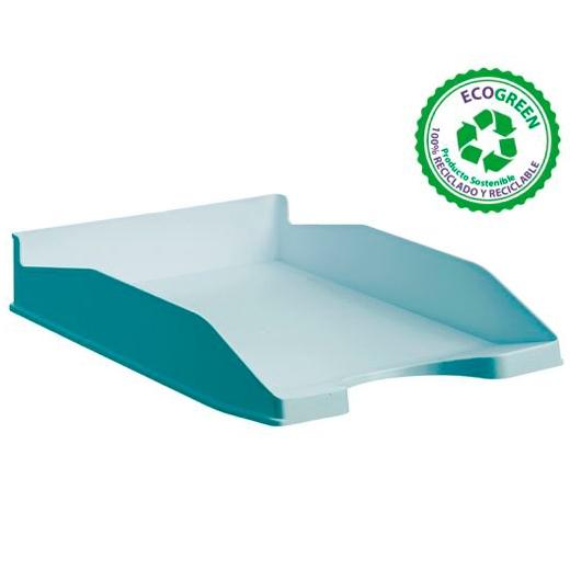 Plateau empilable ARCHIVE 2000 ECOGREEN 3 positions 345 x 255 x 60 mm bleu pastel recyclé